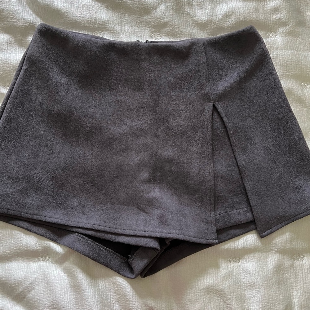 Suede Skort - image 1